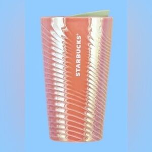 Starbucks Rare Cotton Candy Luster Ceramic Tumbler